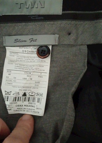 Diğer Siyah Regular Fit Ofis Pantolonu
