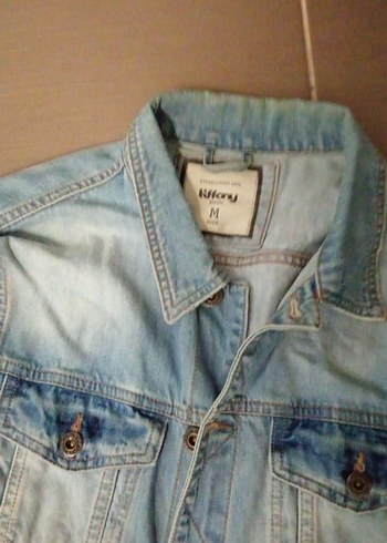 Tiffany Tomato erkek Mavi Açık Renkli Denim Ceket