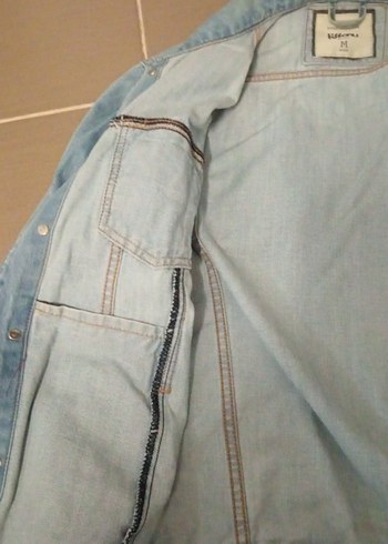 m Beden erkek Mavi Açık Renkli Denim Ceket