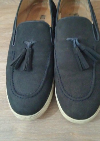 44 numara süet Erkek Espadril Püsküllü Gri
