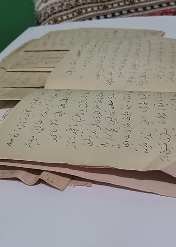 El Yazması Şiir notlar beyit antika koleksiyon Osmanlıca - Görsel 3