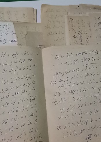 El Yazması Şiir notlar beyit antika koleksiyon Osmanlıca - Görsel 2