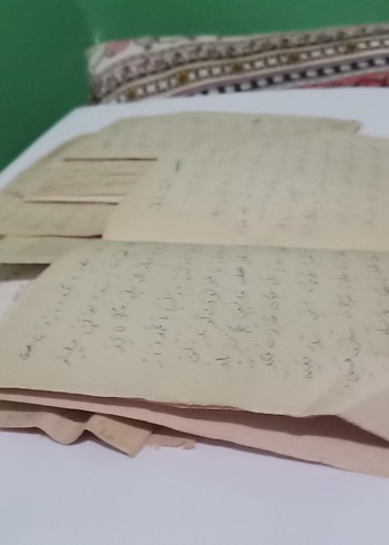 El Yazması Şiir notlar beyit antika koleksiyon Osmanlıca - Görsel 5