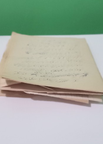 El Yazması Şiir notlar beyit antika koleksiyon Osmanlıca - Görsel 7