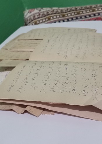 El Yazması Şiir notlar beyit antika koleksiyon Osmanlıca - Görsel 4