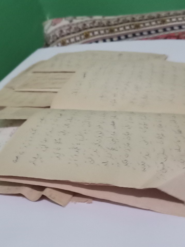 El Yazması Şiir notlar beyit antika koleksiyon Osmanlıca - Görsel 5