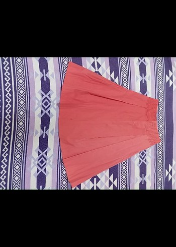 Bershka Pembe Uzun Pilili Kadın Etek