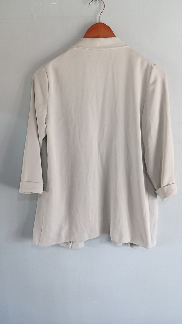 Bej ipeksi Blazer - Görsel 3