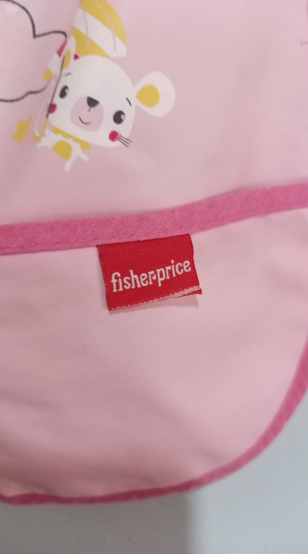 Pembe Bebek mama Önlüğü cepli büyük - Görsel 2