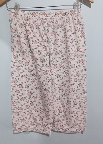 xl Beden pijama Pudra çiçekli Pamuklu Pantolon
