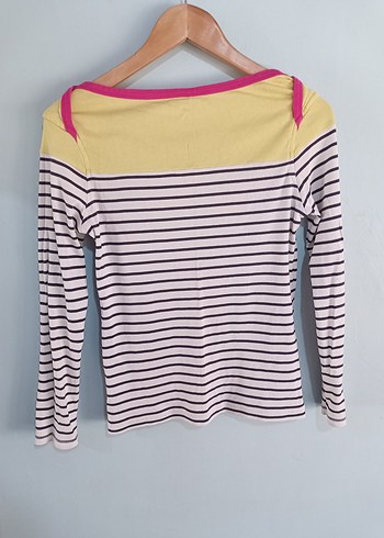 pamuk penye sarı pembe siyah beyaz çizgili - Görsel 4