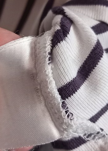 pamuk penye sarı pembe siyah beyaz çizgili - Görsel 5