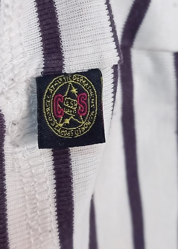 pamuk penye sarı pembe siyah beyaz çizgili - Görsel 7