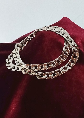 Parlak gümüş Renkli Zincir Kolye - Görsel 2