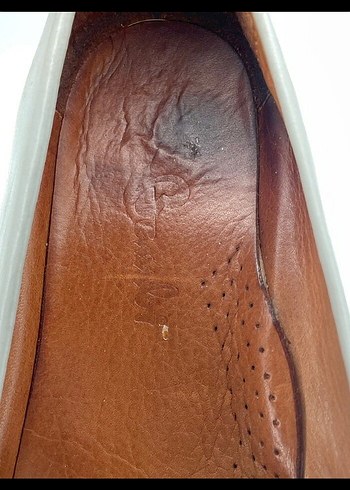 Beyaz Espadril Bambi hakiki deri - Görsel 2