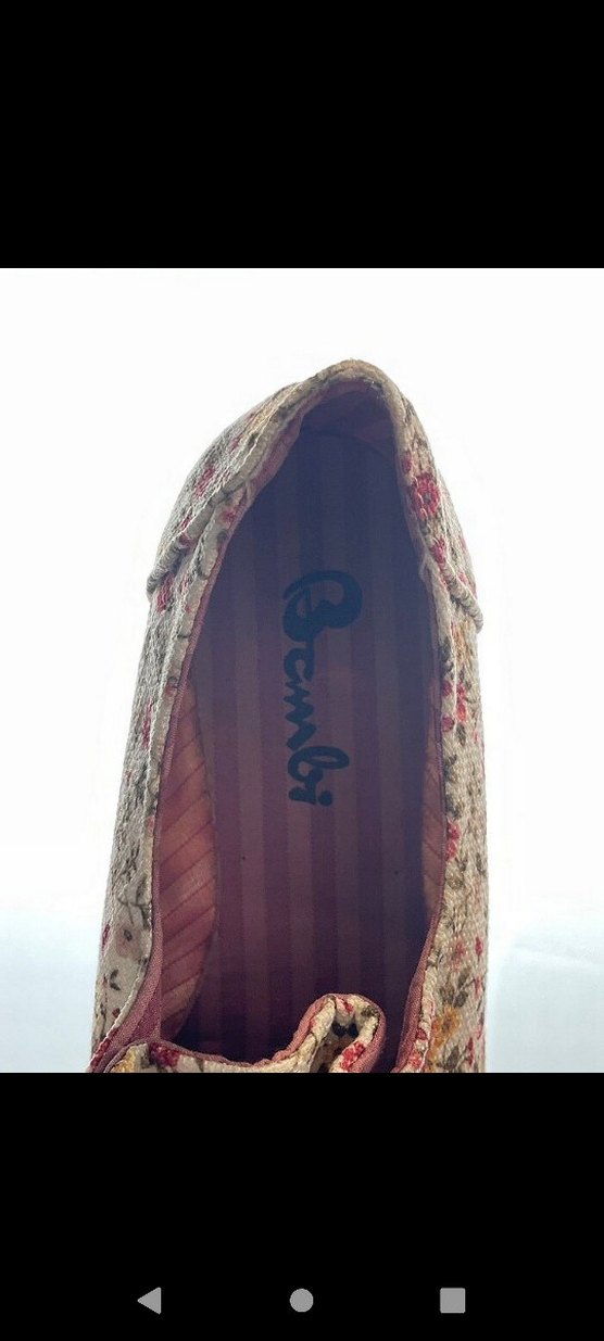 Çiçek Desenli Bağcıklı Spor Ayakkabı Bambi babet ayakkabı - Görsel 3