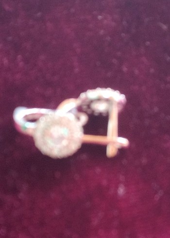 925 Ayar Gümüş Zirkon Taşlı Klipsli Küpe - Görsel 4