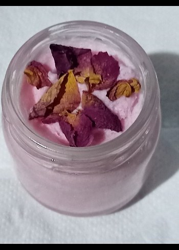 Isparta gülünden doğal gül krem peeling