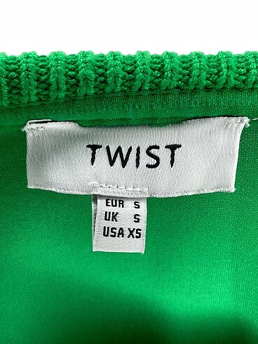 s Beden yeşil Renk Twist Bluz %70 İndirimli.