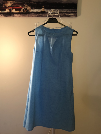xs Beden Açık mavi Şile Bezi elbise