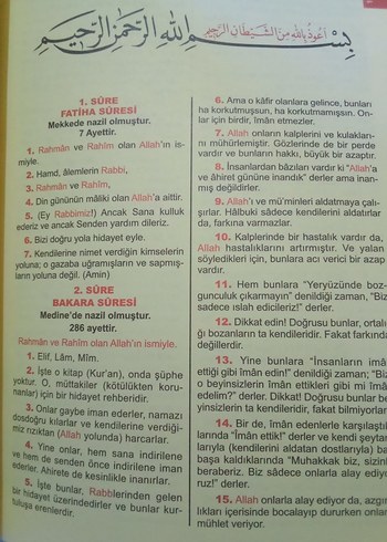  Beden KURANI KERİM MEALİ SADECE MEALDİR
