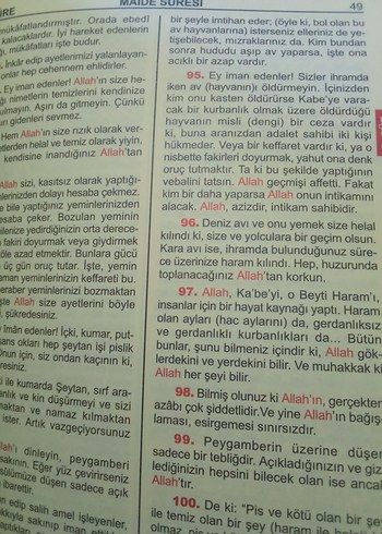  Beden Renk KURANI KERİM MEALİ SADECE MEALDİR