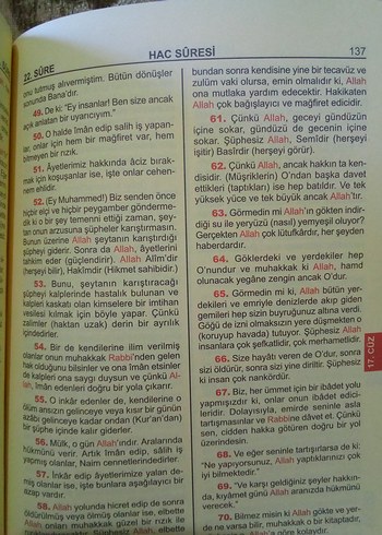  Beden Renk KURAN MEALİ SADECE MEALDİR