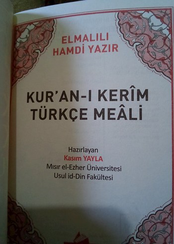 KURANI KERİM MEALİ SADECE MEALDİR
