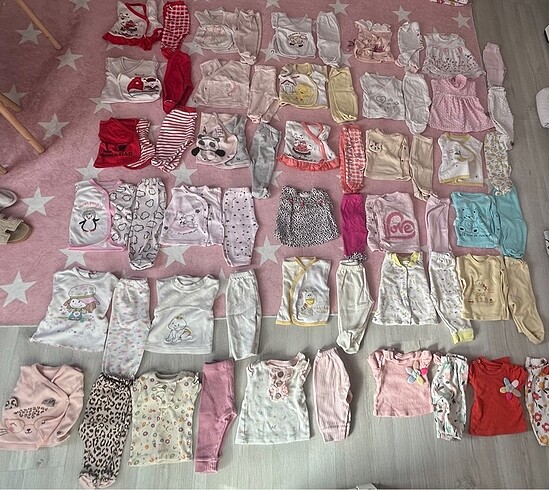 Toplu kız bebek takım