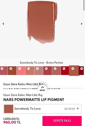  Beden NARS POWERMATTE LIP PIGMENT