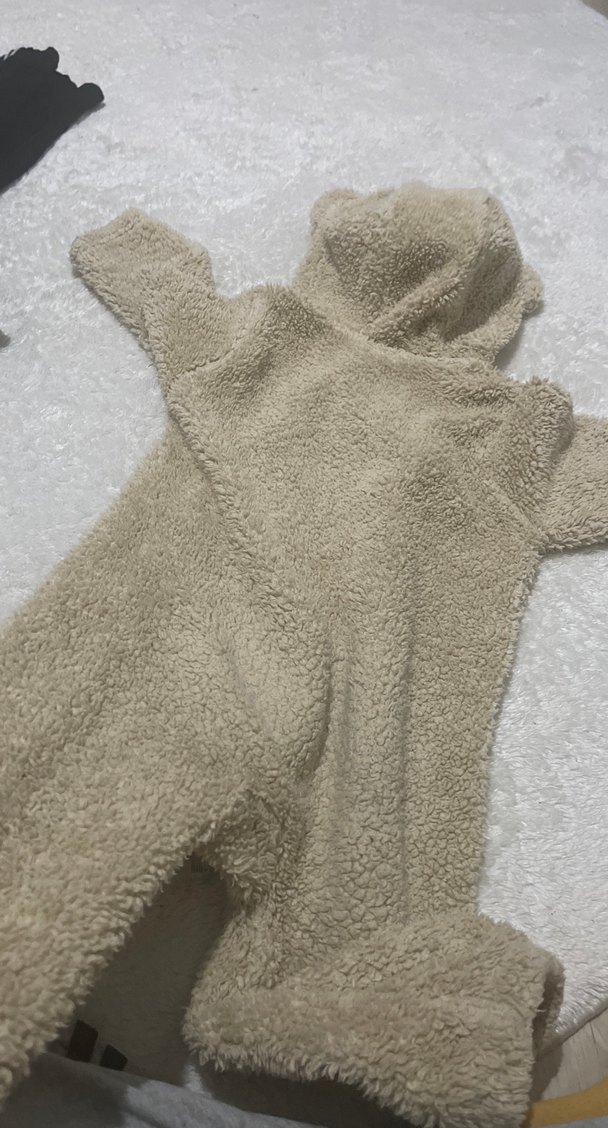 Bej Bebek Kürk Detaylı Tulum - Görsel 4