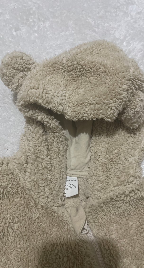 Bej Bebek Kürk Detaylı Tulum - Görsel 2