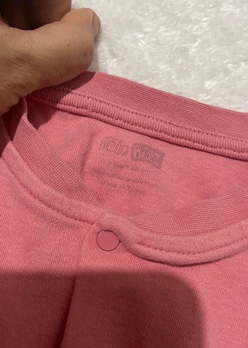 Düğmeli Pembe Kız Çocuk Kolsuz Pamuk Yelek - Görsel 2