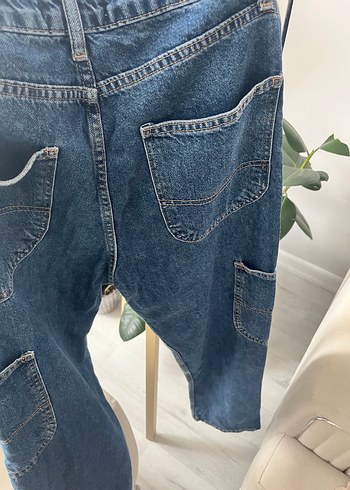 Rahat Kesim Mavi Denim Kadın Pantolon - Görsel 3