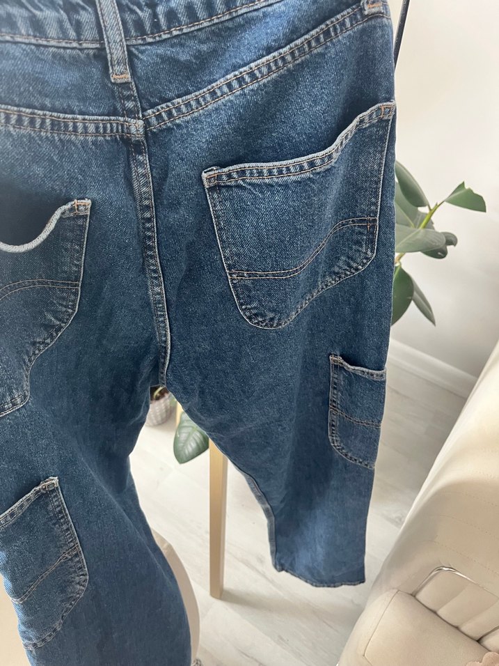 Rahat Kesim Mavi Denim Kadın Pantolon - Görsel 3