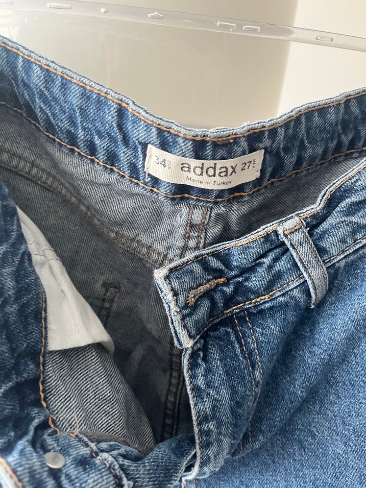 Rahat Kesim Mavi Denim Kadın Pantolon - Görsel 2
