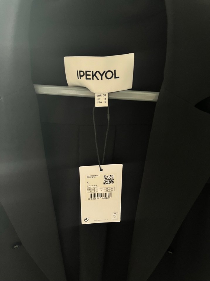 ipekyol Siyah Kadın Ofis Blazeri - Görsel 3