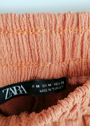 Zara Turuncu Bol Kesim Pantolon