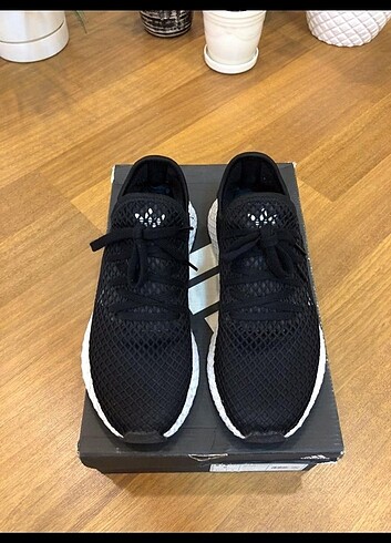42 Beden siyah Renk Orjinal Adidas Deerupt Erkek Spor Ayakkabı Siyah 42 buçuk