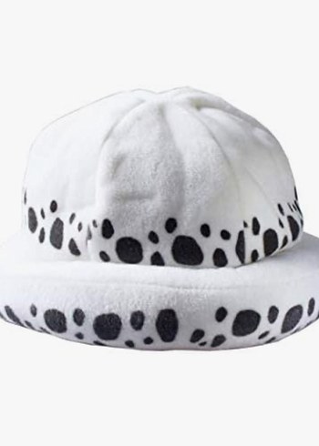 Beyaz Peluş Kadın ŞapkaTrafalgar Law Şapkası-One Piece - Görsel 3