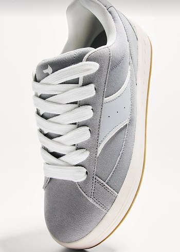 Gri Kadın Spor Ayakkabı Stiletto Topuklu - Görsel 5