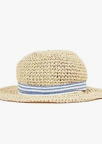 Bej Pliseli Bohem Şapka - Görsel 2