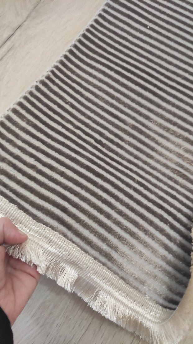 Bej kahve rengi Modern Düz Halı 80/3 - Görsel 4