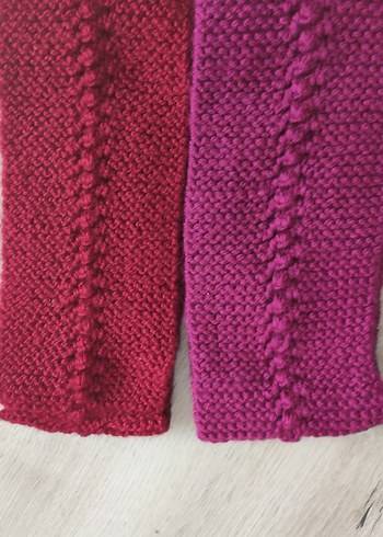 Örgü Kız Çocuk Bandana - Pembe 3 tane - Görsel 4