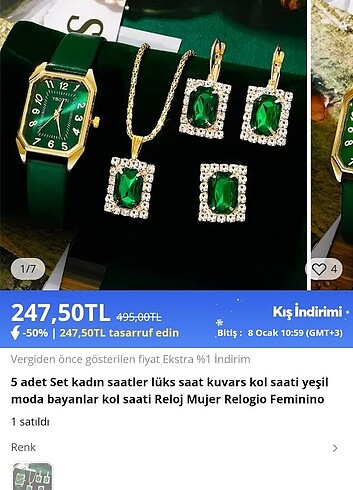  Beden Takı seti 