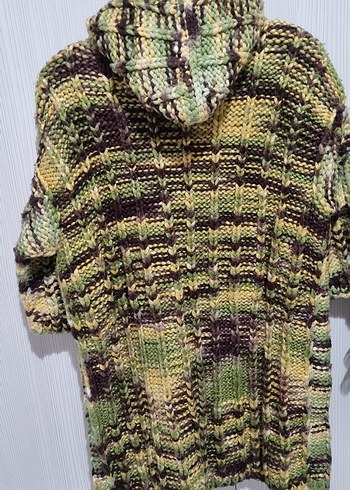 Kapüşonlu Örgü Çocuk Hırkası - Görsel 4