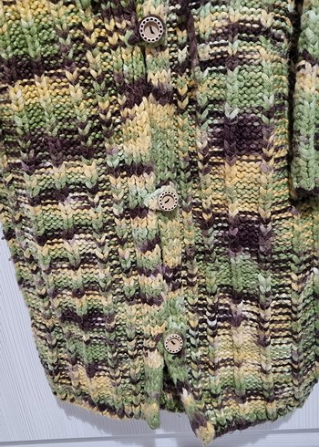 Kapüşonlu Örgü Çocuk Hırkası - Görsel 3