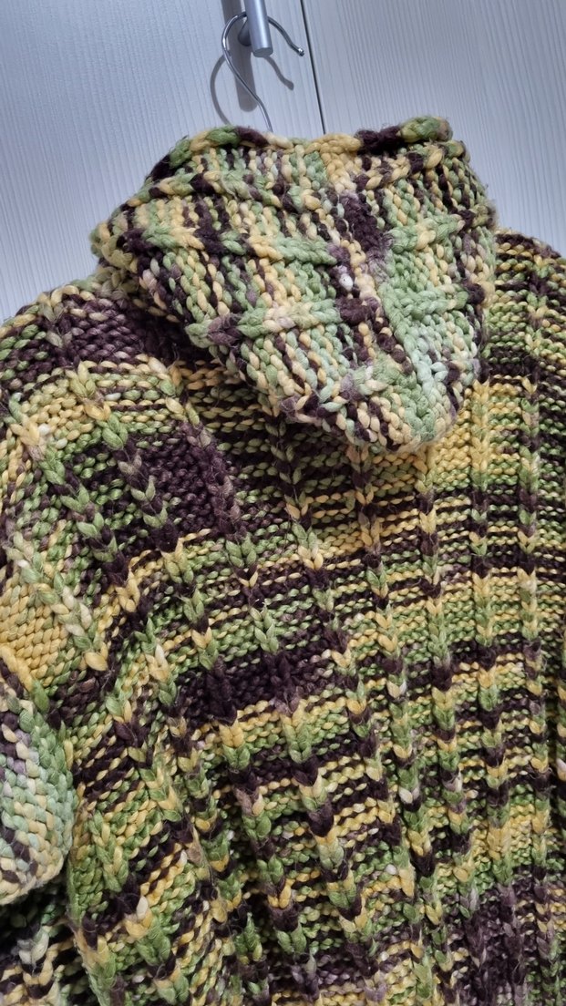 Kapüşonlu Örgü Çocuk Hırkası - Görsel 5