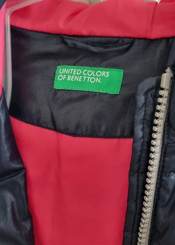 Benetton Fermuarlı Kapüşonlu Çocuk Kı Montu - Görsel 3