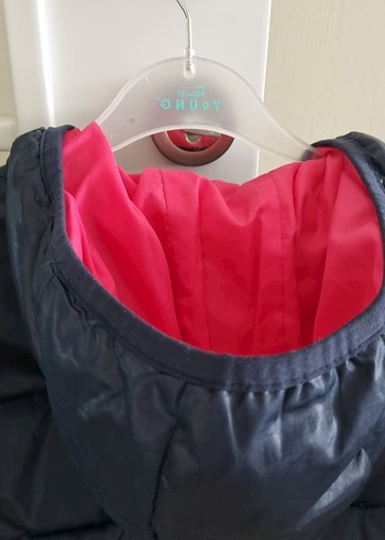 Benetton Fermuarlı Kapüşonlu Çocuk Kı Montu - Görsel 7